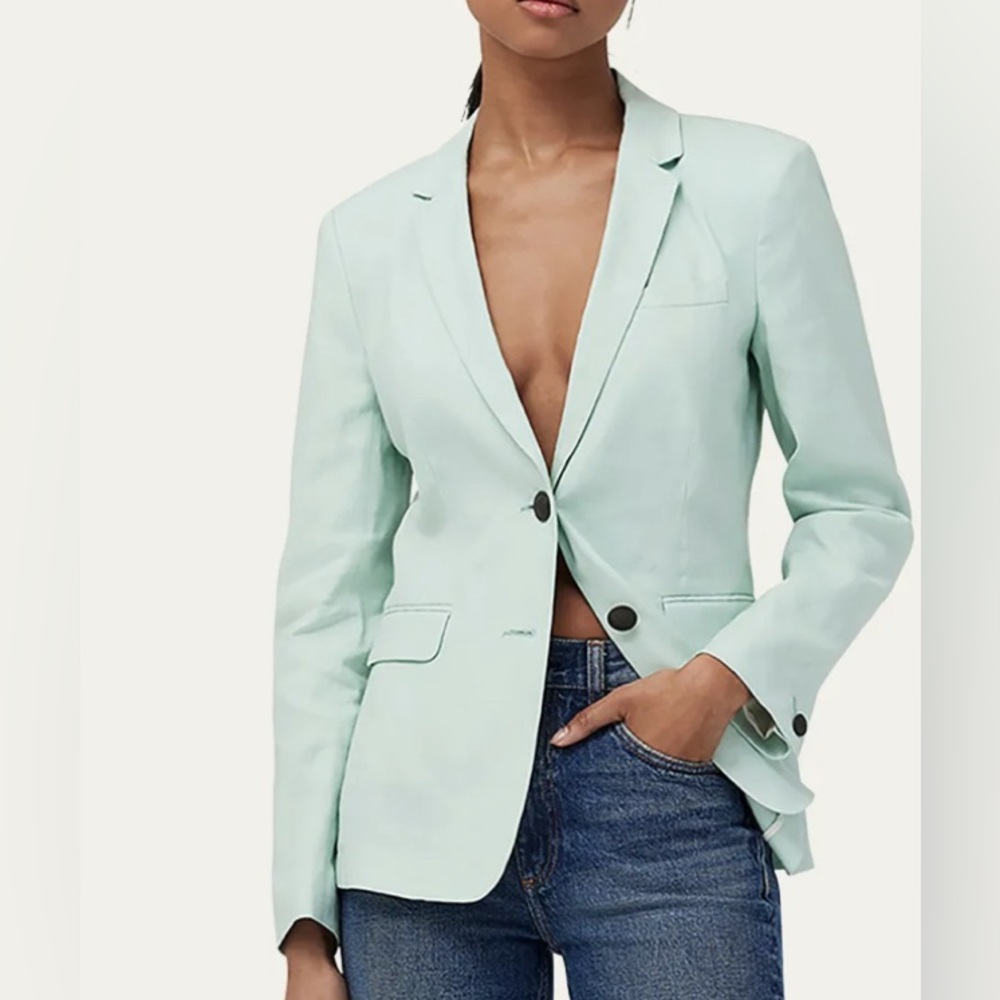Rag & Bone Razor Linen Blazer - image 1